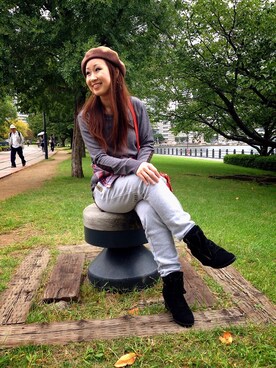 YOKOHAMAスタッフさん(レディース・162cm)の秋コーディネート