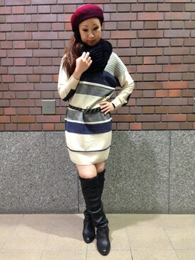 YOKOHAMAスタッフさん(レディース・162cm)の秋コーディネート