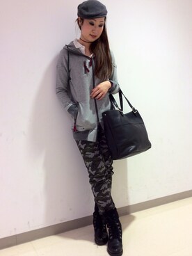 YOKOHAMAスタッフさん(レディース・162cm)の冬コーディネート