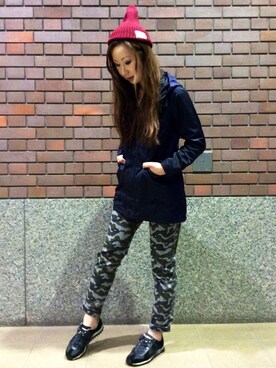 YOKOHAMAスタッフさん（レディース・162cm）の春コーディネート