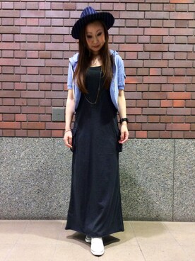 YOKOHAMAスタッフさん（レディース・162cm）の春コーディネート