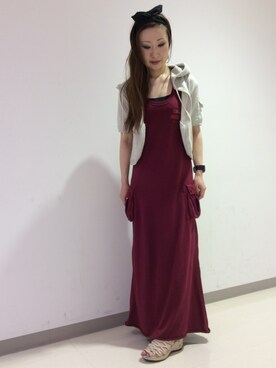 YOKOHAMAスタッフさん（レディース・162cm）の春コーディネート