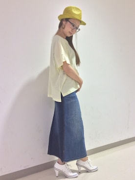 YOKOHAMAスタッフさん(レディース・162cm)の夏コーディネート