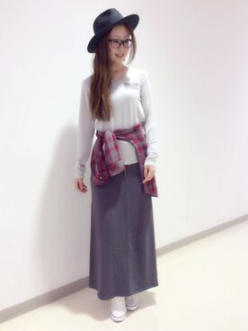 YOKOHAMAスタッフさん（レディース・162cm）の夏コーディネート