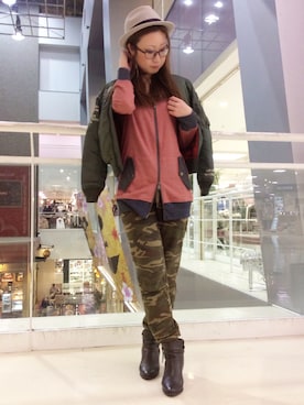 YOKOHAMAスタッフさん（レディース・162cm）の冬コーディネート