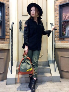 YOKOHAMAスタッフさん(レディース・162cm)の春コーディネート