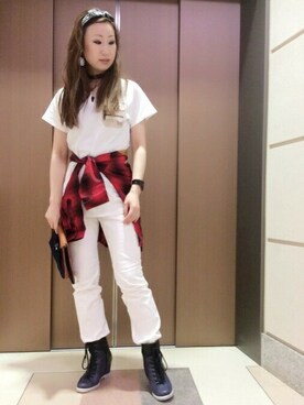 YOKOHAMAスタッフさん（レディース・162cm）の春コーディネート