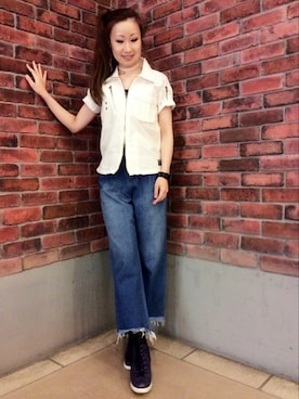 YOKOHAMAスタッフさん（レディース・162cm）の夏コーディネート