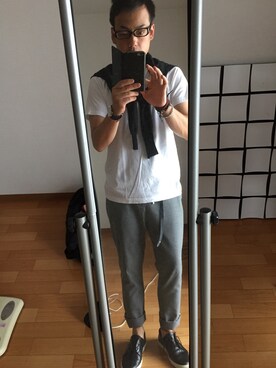 「COMMON PROJECTS（コモンプロジェクト）のアイテム（シューズ）」を使った、Daiさん（メンズ・168cm）の夏コーディネート