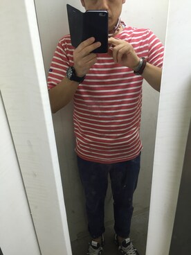 「SAINT JAMES（セントジェームス）のアイテム」を使った、Daiさん（メンズ・168cm）の秋コーディネート