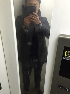 「COMMON PROJECTS（コモンプロジェクト）のアイテム（シューズ）」を使った、Daiさん（メンズ・168cm）の冬コーディネート