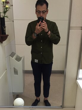 「COMMON PROJECTS（コモンプロジェクト）のアイテム（シューズ）」を使った、Daiさん（メンズ・168cm）の秋コーディネート