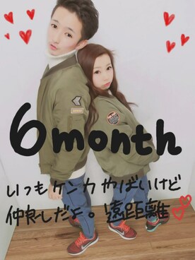 「カップルコーデ」｜＼じゅり／さん（レディース・150cm）の冬コーディネート