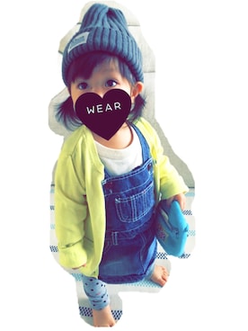 ユ メ ガ ハ ク ＊さん（キッズ・80cm）の冬コーディネート