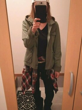 「GILFY（ギルフィー）のアイテム」を使った、🔺SHIJU🔺さん（レディース・164cm）の春コーディネート