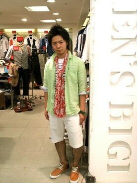 函館メンズビギさん（メンズ・170cm）の夏コーディネート