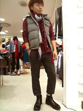 函館メンズビギさん（メンズ・170cm）の秋コーディネート