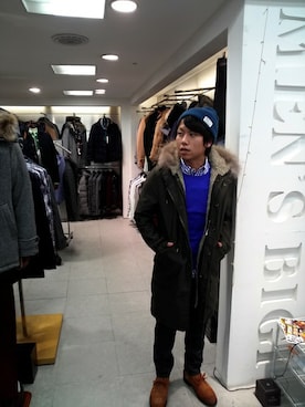 函館メンズビギさん（メンズ・170cm）の冬コーディネート