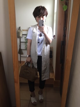 「abahouse」｜「アイテム（その他アウター）」を使った、nonnonさん（レディース・155cm）の夏コーディネート