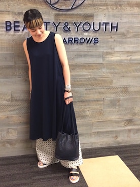 Tomomi Okudaさん（レディース・161cm）の夏コーディネート