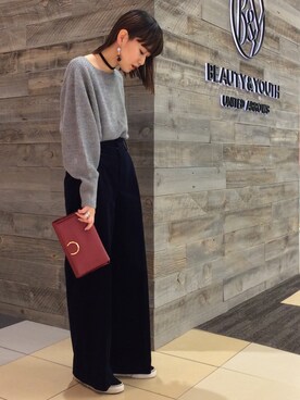 Tomomi Okudaさん（レディース・161cm）の秋コーディネート