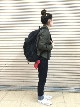 「LOGOS（ロゴス）のアイテム（バッグ）」を使った、a y kさん（レディース・157cm）の春コーディネート