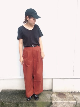 「アイテム（バレエシューズ）」を使った、a y kさん（レディース・157cm・20代）の夏コーディネート