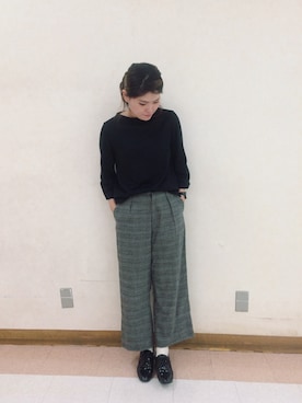 「アイテム（バレエシューズ）」を使った、a y kさん（レディース・157cm・20代）の秋コーディネート
