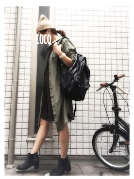 「しまむらコーデ」｜cocoさん（レディース・162cm）の秋コーディネート