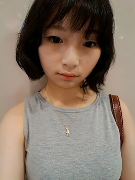 「5（ファイブ）のアイテム（ワンピース/ドレス）」を使った、韓米雅さん（レディース・157cm）の夏コーディネート