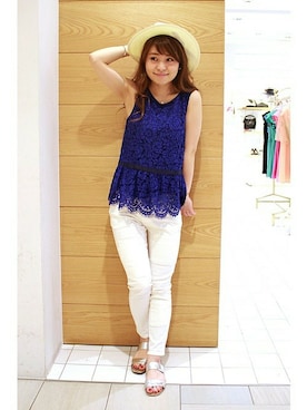 「LIMITLESS LUXURY（リミットレスラグジュアリー）のアイテム」を使った、MIHOさん（レディース・154cm）の春コーディネート