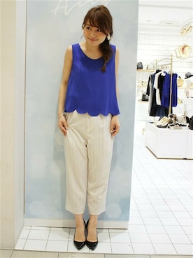 「LIMITLESS LUXURY（リミットレスラグジュアリー）のアイテム」を使った、MIHOさん（レディース・154cm）の夏コーディネート