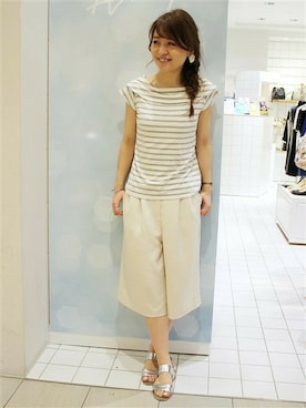 「LIMITLESS LUXURY（リミットレスラグジュアリー）のアイテム」を使った、MIHOさん（レディース・154cm）の夏コーディネート