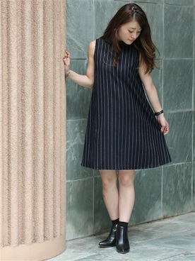 「LIMITLESS LUXURY（リミットレスラグジュアリー）のアイテム」を使った、MIHOさん（レディース・154cm）の秋コーディネート