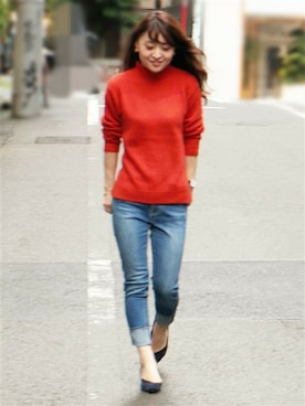 「LIMITLESS LUXURY（リミットレスラグジュアリー）のアイテム」を使った、MIHOさん（レディース・154cm）の秋コーディネート