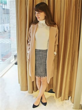 「LIMITLESS LUXURY（リミットレスラグジュアリー）のアイテム」を使った、MIHOさん（レディース・154cm）の秋コーディネート