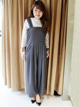 「LIMITLESS LUXURY（リミットレスラグジュアリー）のアイテム」を使った、MIHOさん（レディース・154cm）の秋コーディネート