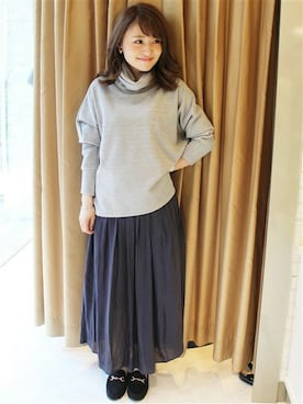 「LIMITLESS LUXURY（リミットレスラグジュアリー）のアイテム」を使った、MIHOさん（レディース・154cm）の冬コーディネート