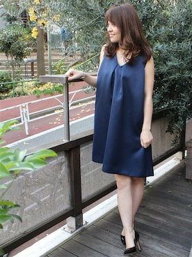 「LIMITLESS LUXURY（リミットレスラグジュアリー）のアイテム（ワンピース）」を使った、MIHOさん（レディース・154cm）の冬コーディネート