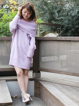 「LIMITLESS LUXURY（リミットレスラグジュアリー）のアイテム」を使った、MIHOさん（レディース・154cm）の冬コーディネート