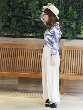 「ハット、帽子」｜MIHOさん（レディース・154cm）の冬コーディネート