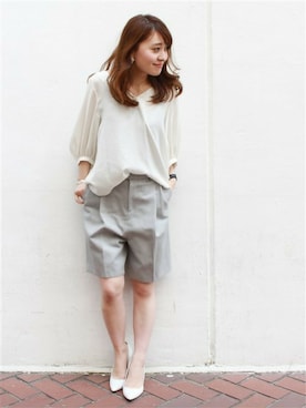 「LIMITLESS LUXURY（リミットレスラグジュアリー）のアイテム」を使った、MIHOさん（レディース・154cm）の春コーディネート