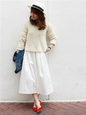 「LIMITLESS LUXURY（リミットレスラグジュアリー）のアイテム」を使った、MIHOさん（レディース・154cm）の春コーディネート