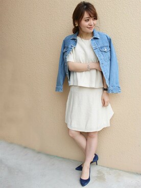 「LIMITLESS LUXURY（リミットレスラグジュアリー）のアイテム」を使った、MIHOさん（レディース・154cm）の春コーディネート