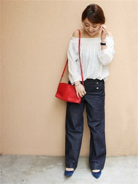 「LIMITLESS LUXURY（リミットレスラグジュアリー）のアイテム」を使った、MIHOさん（レディース・154cm）の春コーディネート