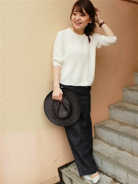 「LIMITLESS LUXURY（リミットレスラグジュアリー）のアイテム」を使った、MIHOさん（レディース・154cm）の春コーディネート