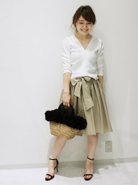 「LIMITLESS LUXURY（リミットレスラグジュアリー）のアイテム」を使った、MIHOさん（レディース・154cm）の夏コーディネート