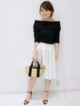 「LIMITLESS LUXURY（リミットレスラグジュアリー）のアイテム（Tシャツ/カットソー）」を使った、MIHOさん（レディース・154cm）の夏コーディネート