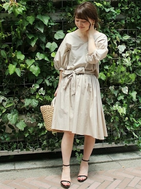 「LIMITLESS LUXURY（リミットレスラグジュアリー）のアイテム」を使った、MIHOさん（レディース・154cm）の夏コーディネート