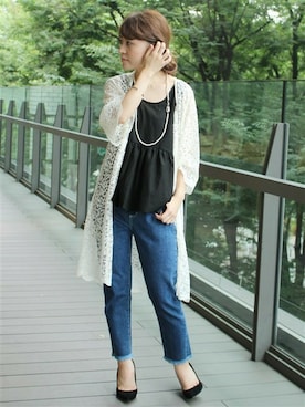 「LIMITLESS LUXURY（リミットレスラグジュアリー）のアイテム」を使った、MIHOさん（レディース・154cm）の夏コーディネート